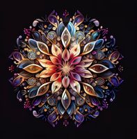 Diamond Painting : Blume- Mandala 30x30cm