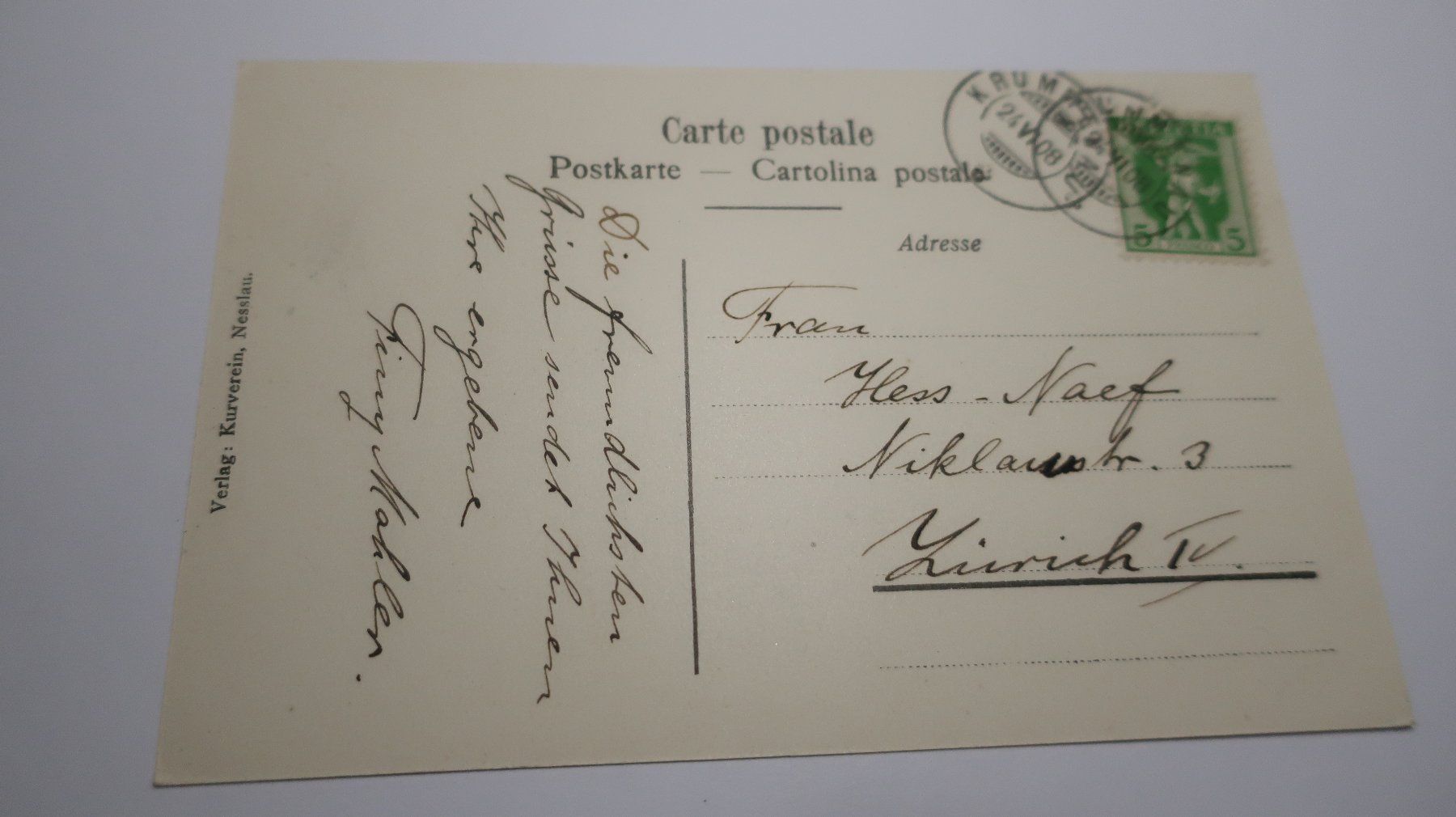 Cartoline postali: Nesslau   1908 – Usato da Cormoret venduto da Pascalll2001 3