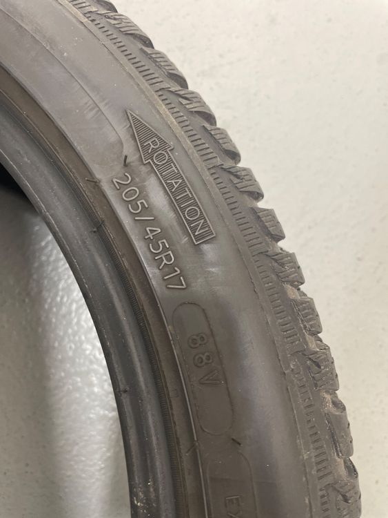 2x Michelin Alpine Reifen M+S 205/45/17 mit 6.5mm Profil | Kaufen auf ...