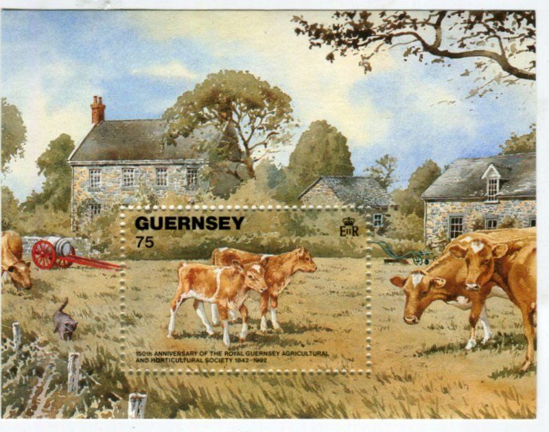 Tutti i francobolli: Block "Hausrinder". Guernsey. – Nuovo e nell'imballaggio originale da Basel venduto da Butsch5