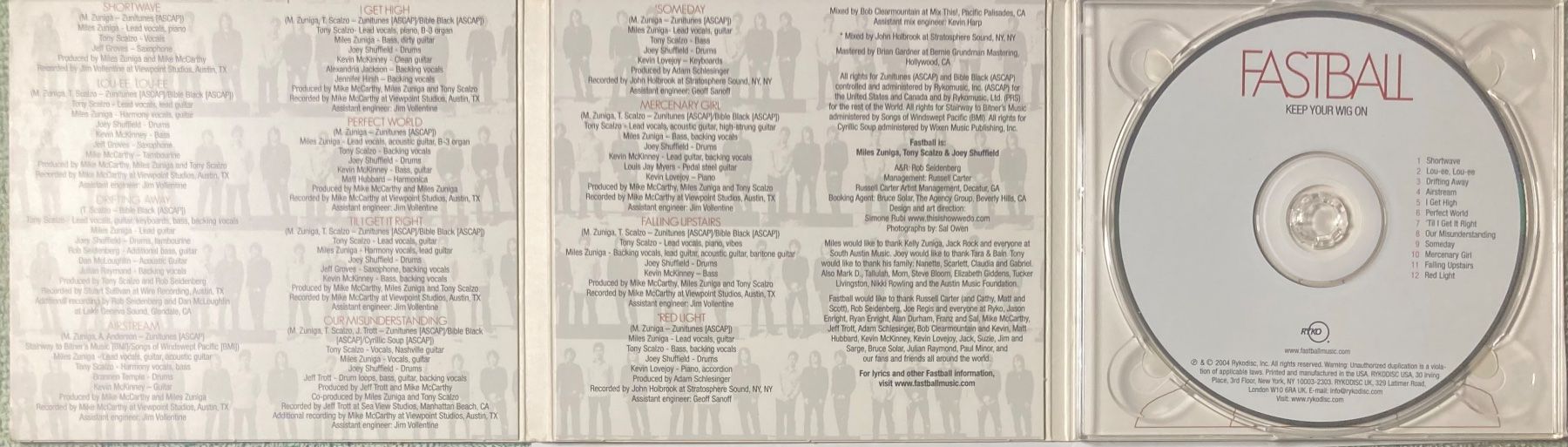 CDs: FASTBALL - KEEP YOUR WIG ON – Gebraucht aus Poliez-Pittet von Newtown-Records 3
