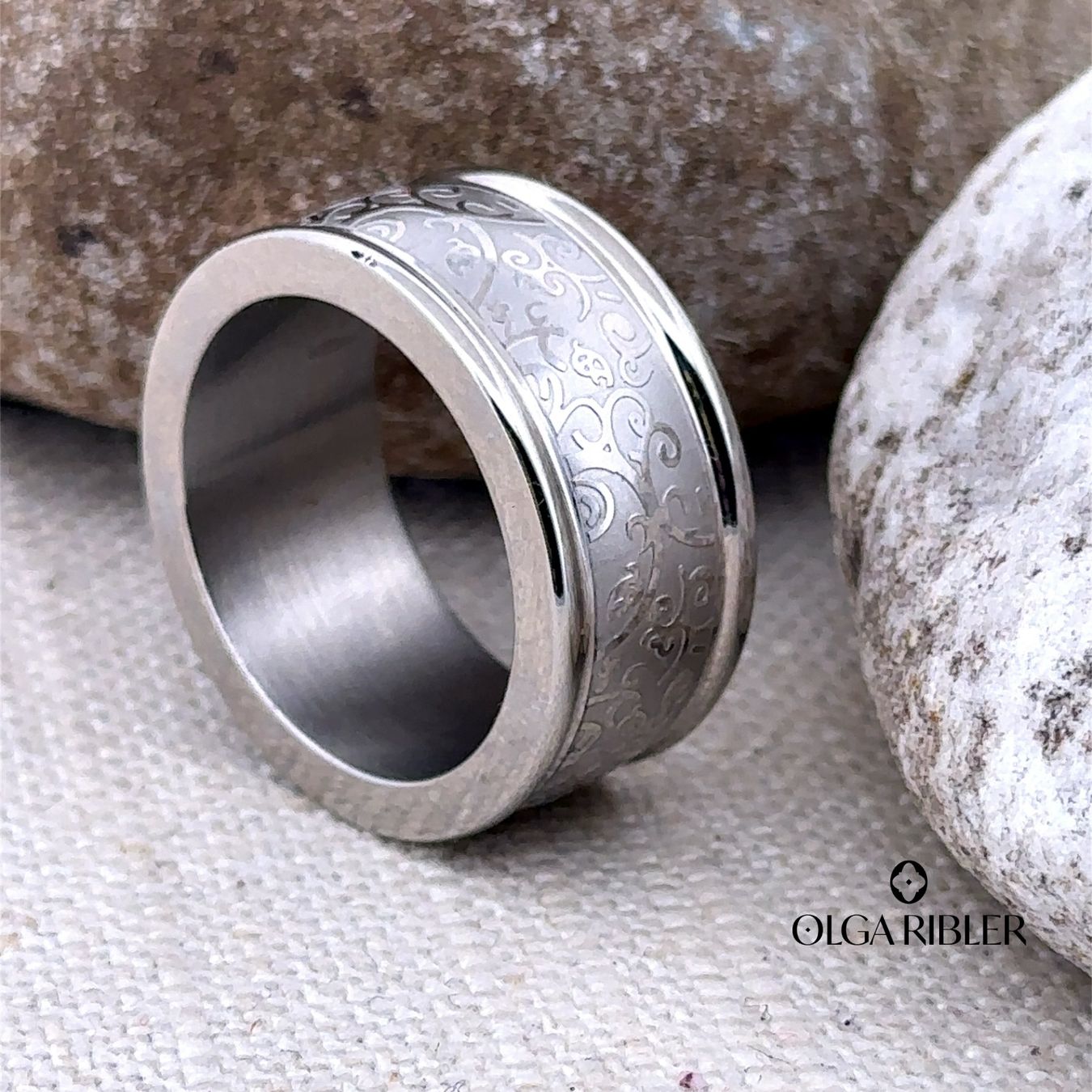 Olga Ribler Bagues: Edelstahl Ring Ringgrösse 60 – Neuf (Voir description) à Luzern par Schmuckoutlet 3