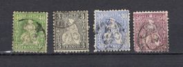 1862 - 1881  Sitzende Helvetia N ° ???? Etat voir Photos