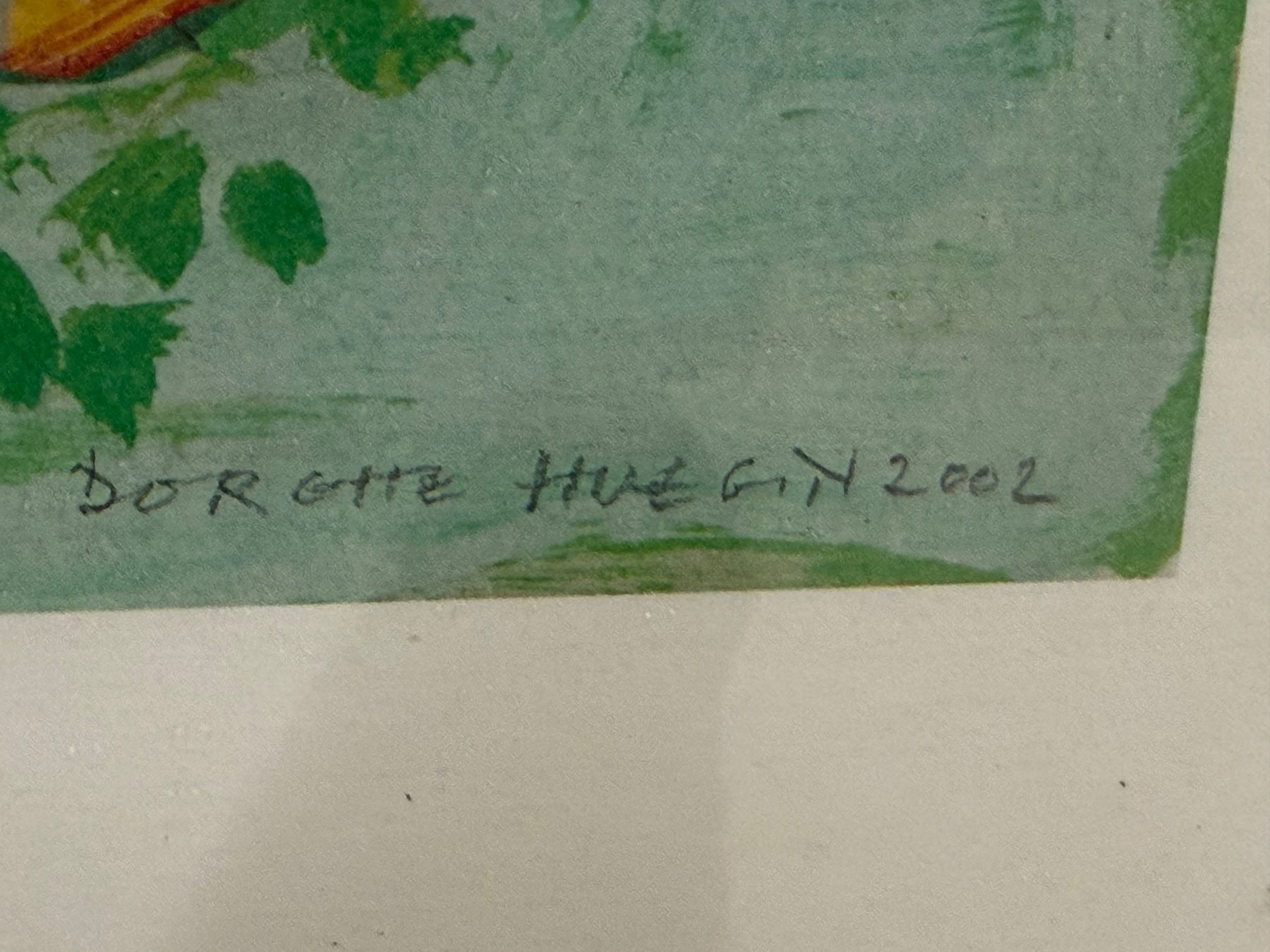 Dipinti: Blumengemälde signiert Dorette Huegin 2002 gerahmt – Usato da Basel venduto da PAUL_ART 3
