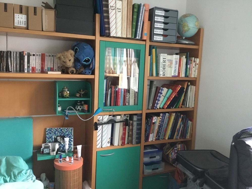 Letti: Lit avec bibliothèque intégrée - ligne italienne de qualité – Usato da Genève venduto da Mazelyne 5