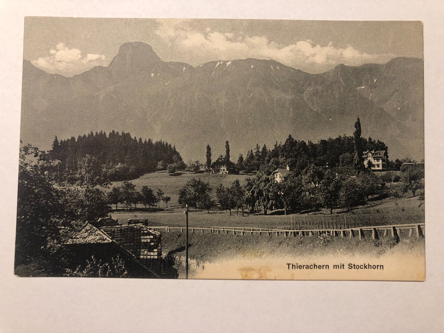 Cartoline postali: Thierachern mit Stockhorn – Usato da Pfäffikon ZH venduto da Waltoversand