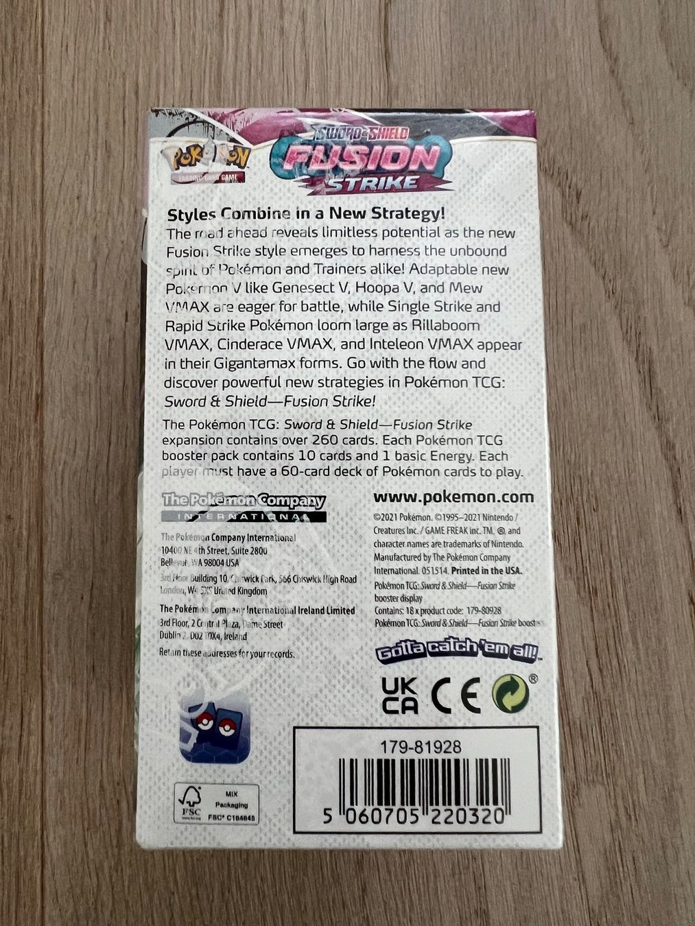 Pokémon Carte collezionabili: 1x POKEMON SWORD & SHIELD FUSION STRIKE HALF BOOSTER BOX – Nuovo e nell'imballaggio originale da Locarno venduto da cla_gl6h 2