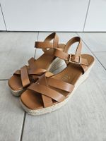 Espadrilles mit Keilabsatz Leder Bobbies Gr. 40 - ungetragen