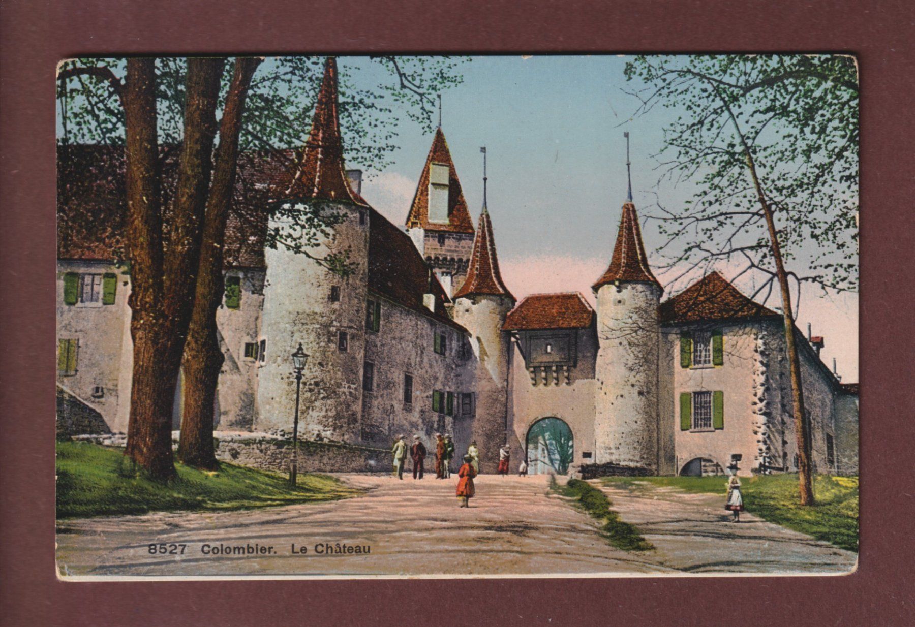 Ansichtskarten: COLOMBIER - Le Château - 1914 Feldpost – Gebraucht aus Pully von nicecards