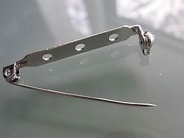 5 Broschennadeln   35x6mm nickelfrei