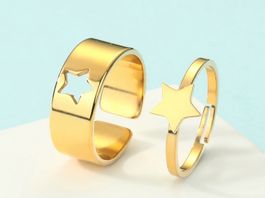 Ring Set mit Stern ( one Size), Nr. 71