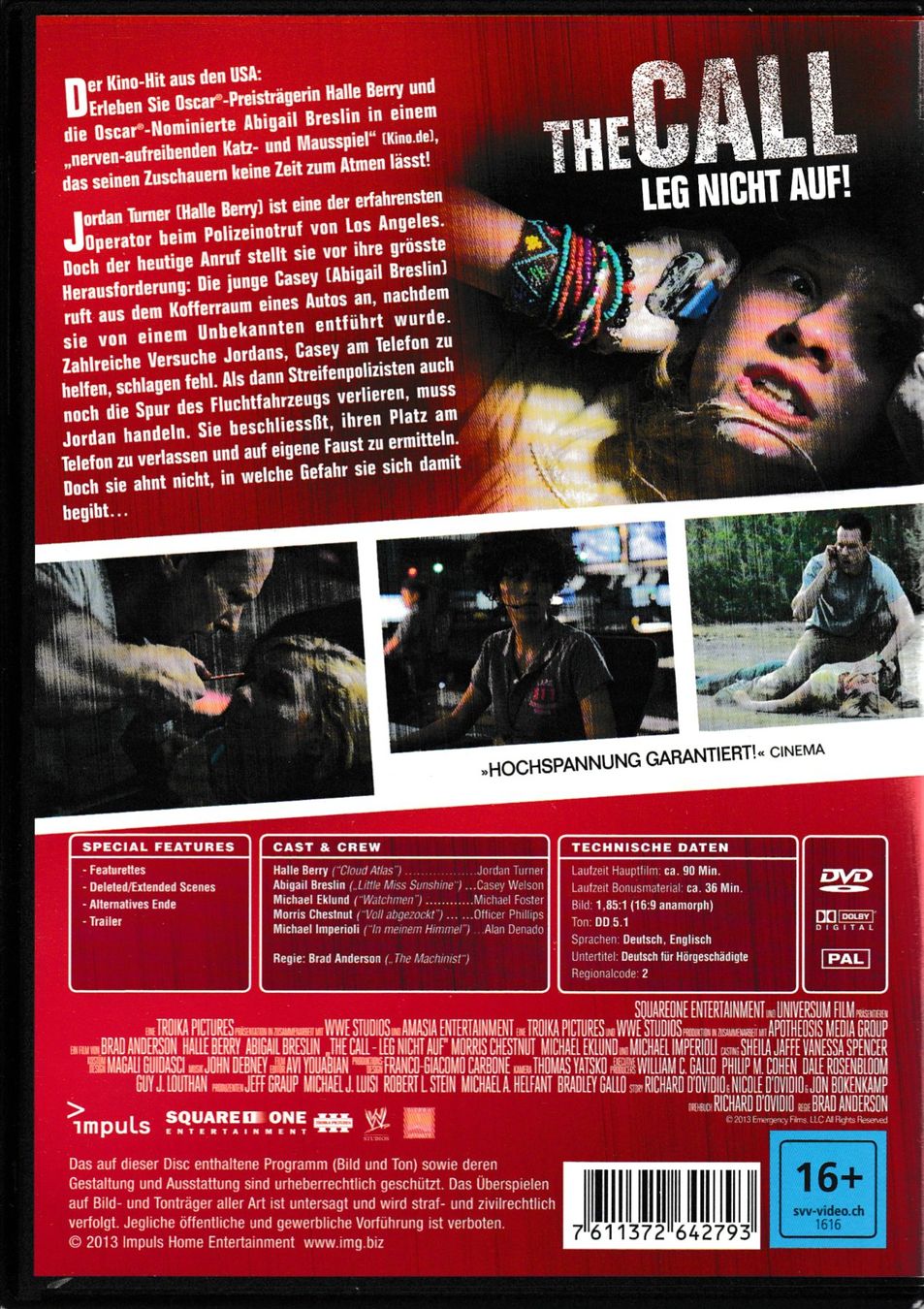 Alle DVDs: DVD The Call - Leg nicht auf – Gebraucht aus Oberentfelden von AirCargo04 1