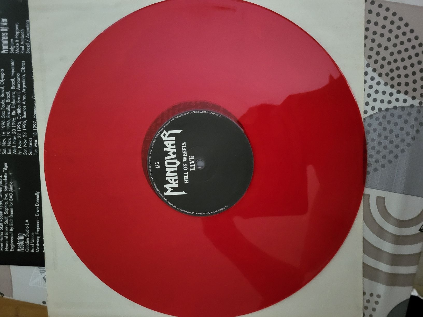 Dischi in vinile: Manowar - Hell on Wheels (Live) 3xLp – Usato da Fribourg venduto da Nuno_Dias 4