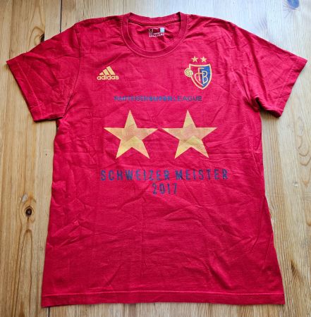 FC Basel Fanshirt Meister 2017 Grösse M FCB 1893 Trikot