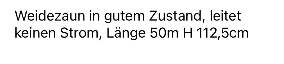 Sonstige Stalleinrichtungen: Weidezaun – Gebraucht aus Birmenstorf AG von  2