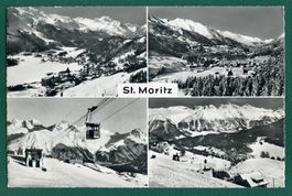 St. Moritz, 4 Ansichten, 1960, gelaufen