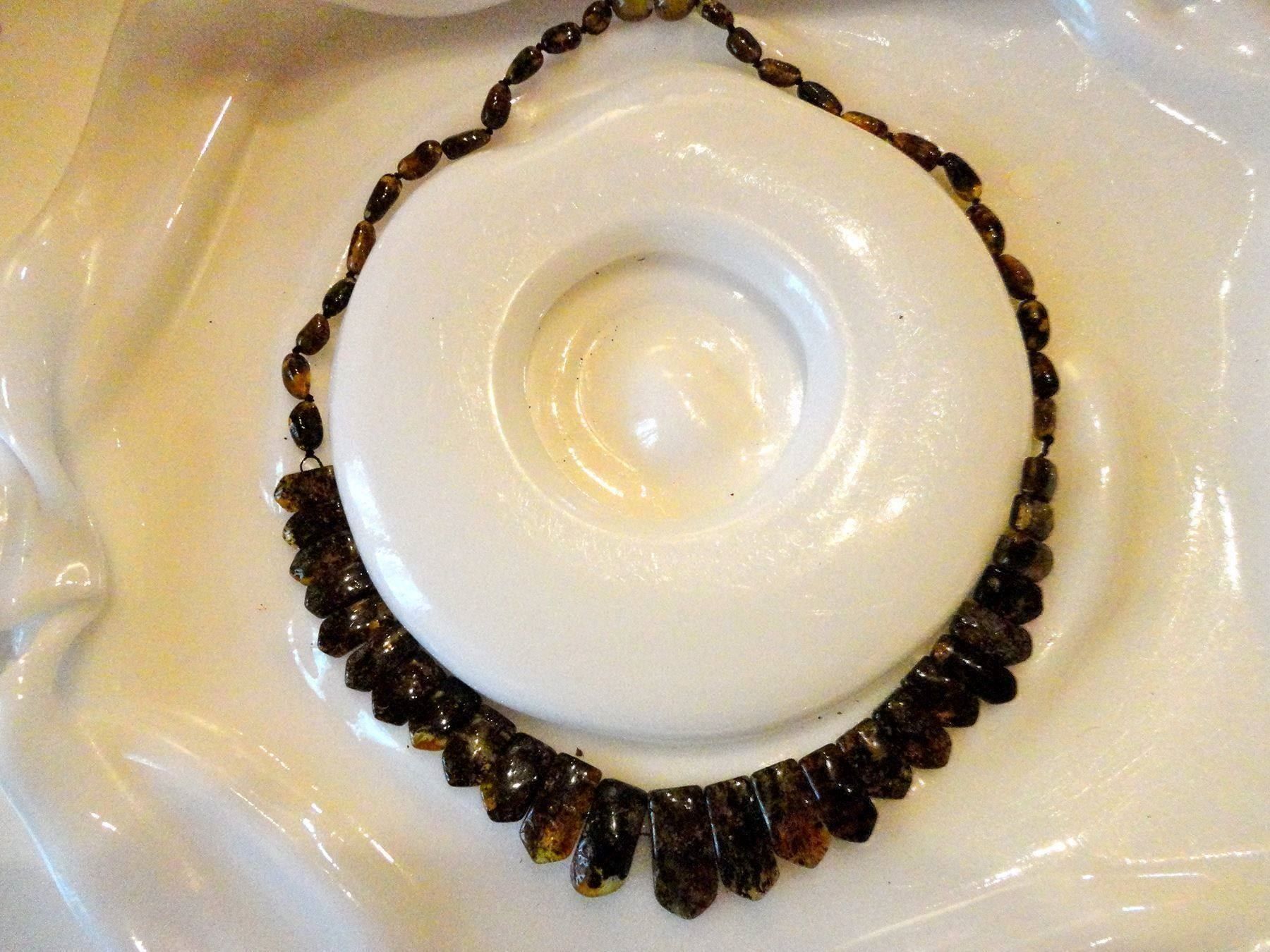 Catenine: Halskette mit Bernstein/Ambre/Amber echt – Nuovo (secondo la descrizione) da Biberist venduto da tl-schmuck 2