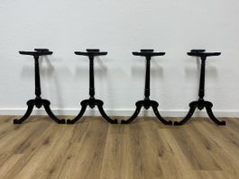 2 Paar Gusseisenfüsse