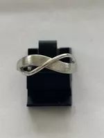 Ring Infinity Design Silber 925 gebürstet guter Zustand