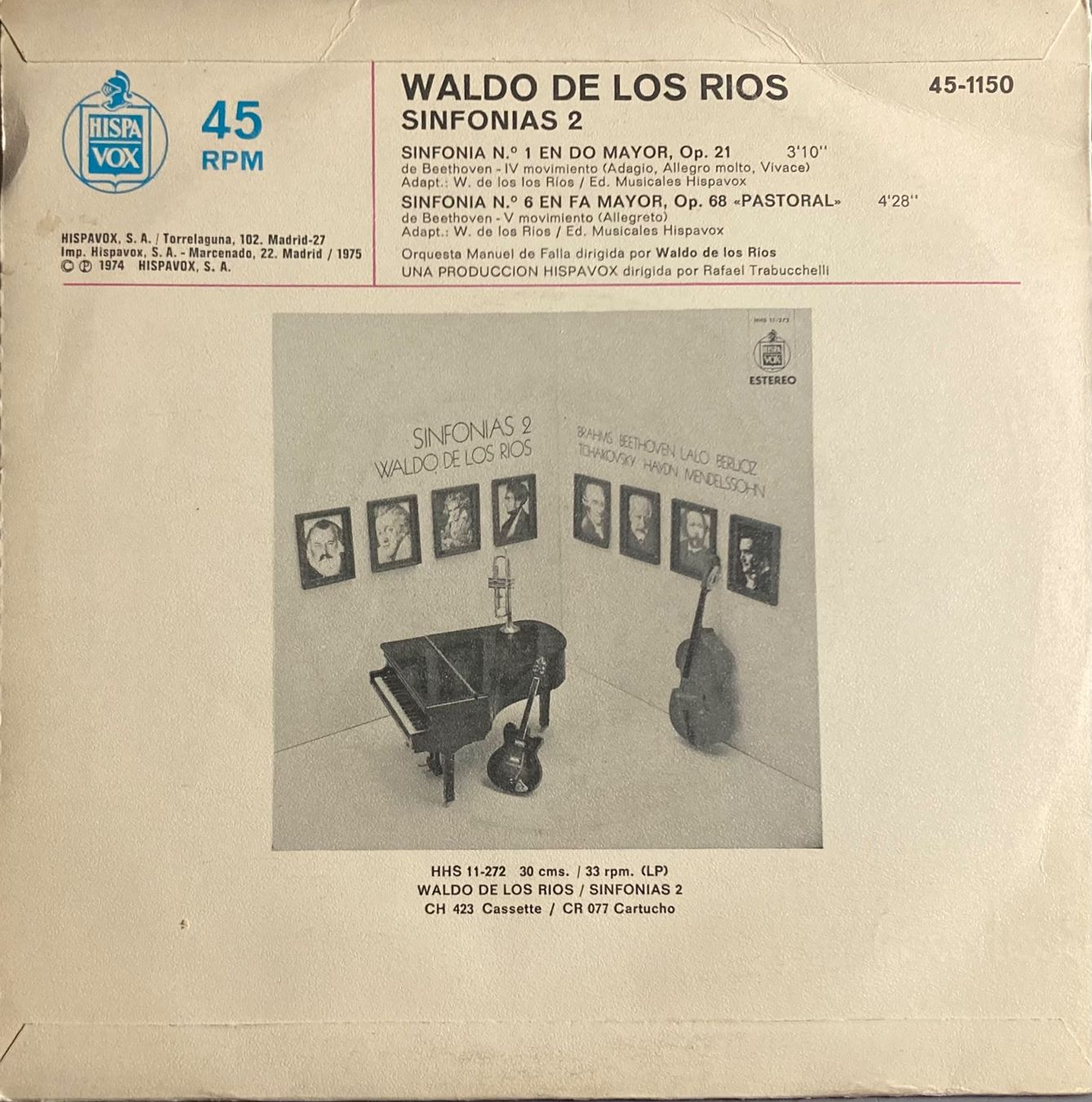 Schallplatten: WALDO DE LOS RIOS - SINFONIAS 2 – Gebraucht aus Poliez-Pittet von Newtown-Records 1