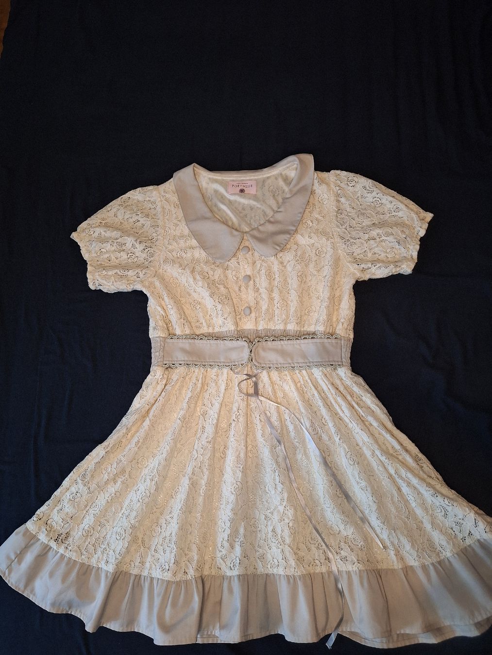Kleider: Süsses Spitzenkleid, Creme, Gr. s, Boho Stil, Festlich – Neu (gemäss Beschreibung) aus Adlikon b.Regensdf von che_xxb9 7