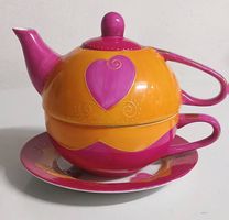 Farbenfrohes ChaCult «Tea for One» Set (Teekanne mit Tasse)
