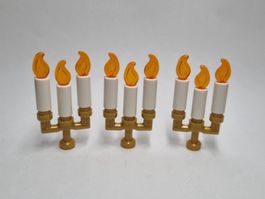 LEGO 3x Kerzenständer mit Kerzen