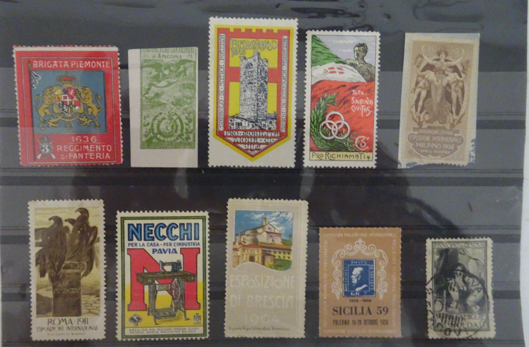 Alle Briefmarken: Vignetten Reklamemarken Italien – Gebraucht aus Feldbrunnen von MarcusSO 1