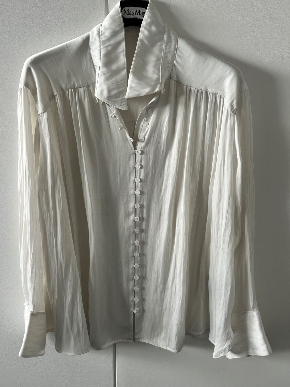 Camicette: Zadig & Voltaire satin white shirt – Usato da Lausanne venduto da kuroneko86