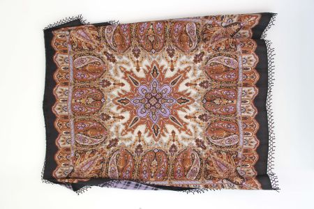 Grosses Seidentuch - Foulard / Carre zum wenden , 110x110cm