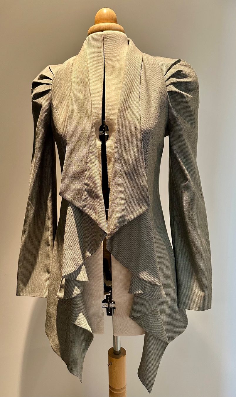 Asos Giacche: ASOS Grey Waterfall Blazer UK 8 EUR 36 – Nuovo (secondo la descrizione) da Trin venduto da kat_pmj8