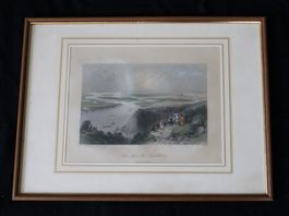 antikes Bild / Stich *SCENE FROM THE LEOPOLDSBERG* (GK)