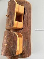 Baumstamm Kästchen für Wandmontage