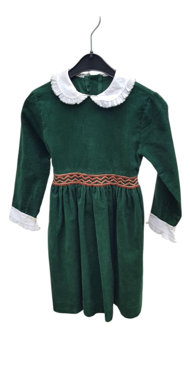Vestiti & Gonne: Kinderkleid Vintage dunkelgrün – Usato da Mörschwil venduto da lindaswunderkiste 2