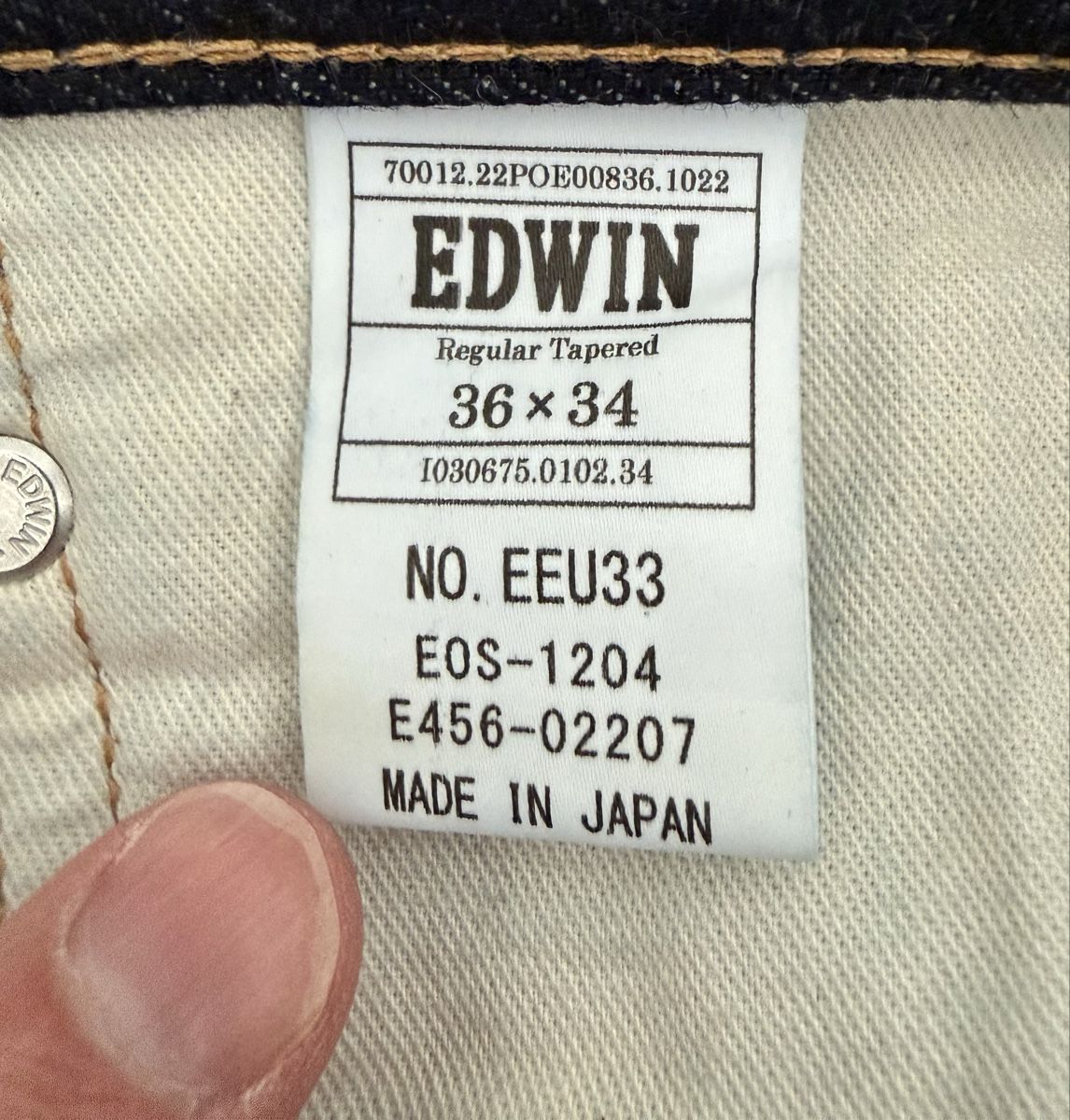 Edwin Jeans: Edwin Regular Tapared Jeans 36x34 – Usato da Weisslingen venduto da quarktasche 3
