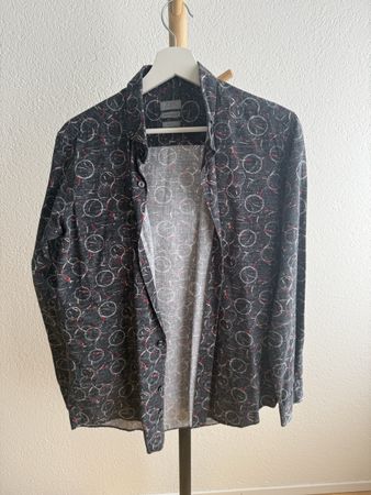 Hemd Gr. M Slim Fit mit Muster