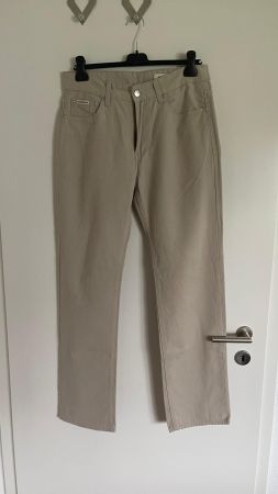 beige Stoffhose Herren Gr. 46