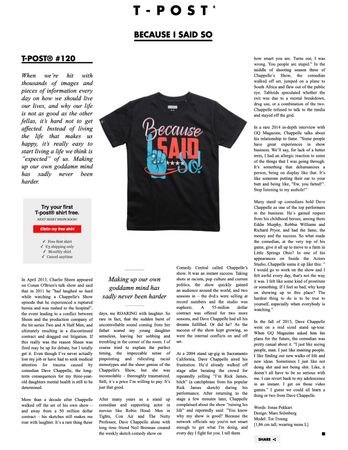 T-post.com Special T-Shirts mit Background - Grösse M