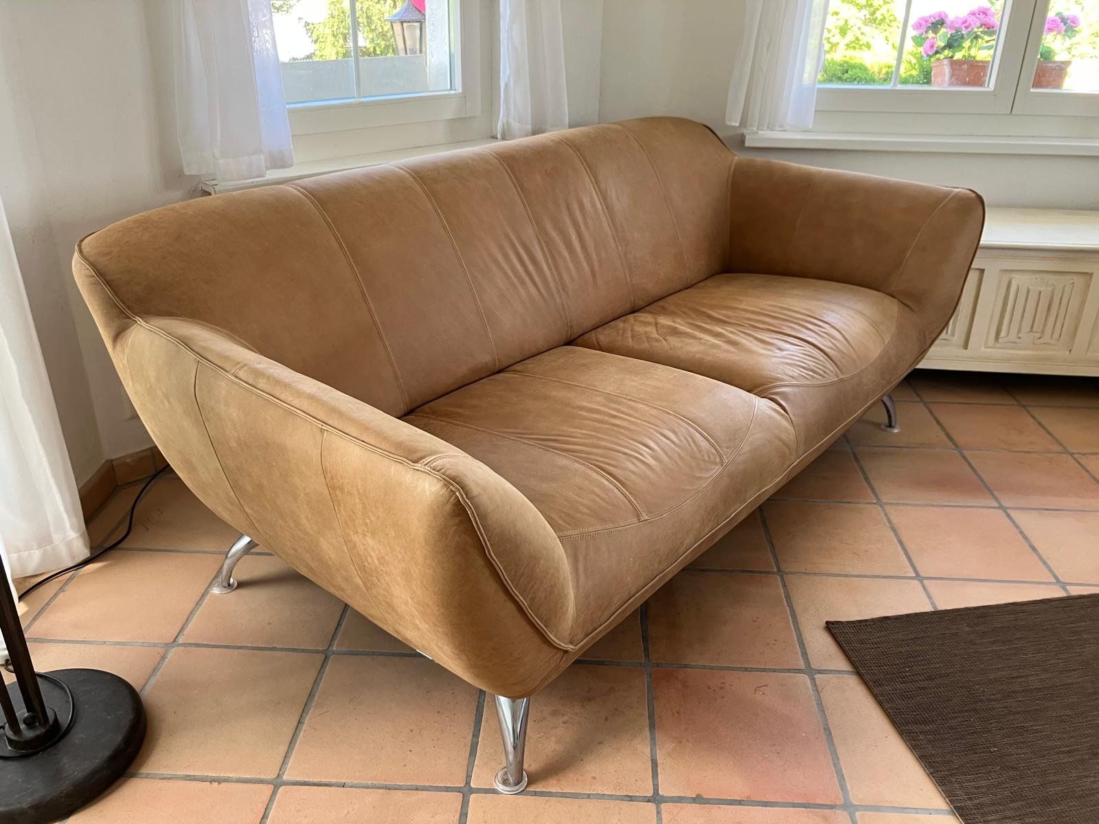 Divani: 2x Gutmann Collection 1867 Sofas – Cognac, Wildleder – Usato da Bergdietikon venduto da blessli99 2