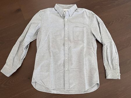 Flannelhemd von Muji Japan, grau, L