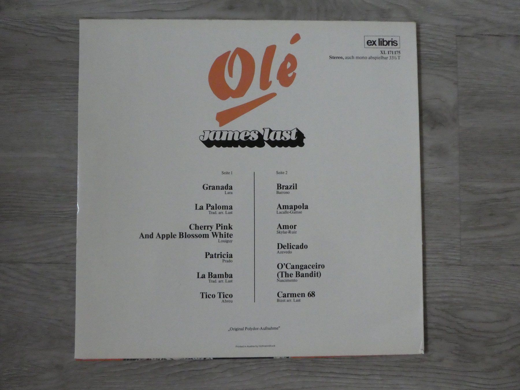 Vinyles: James Last LP, Olé. – D'occasion à Andelfingen par Annegret06 1