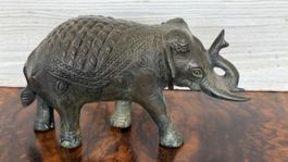 Elefant Indien Bronze Figur