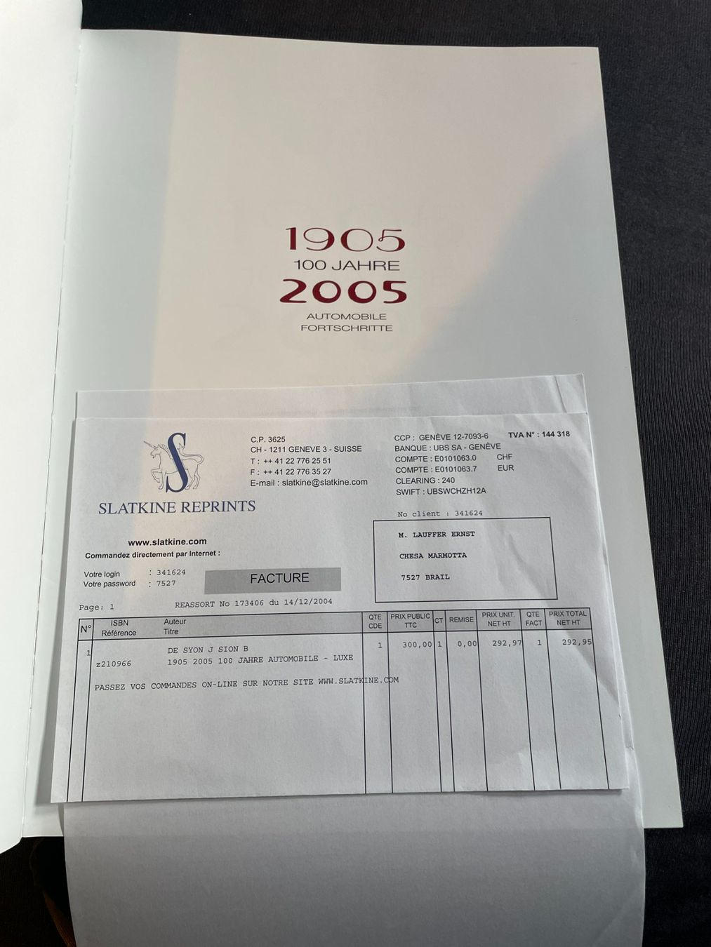 Bücher: 100 jahre automobile fortschritte   buch sion – Neu (gemäss Beschreibung) aus Wohlen AG von Erelpowerline 3