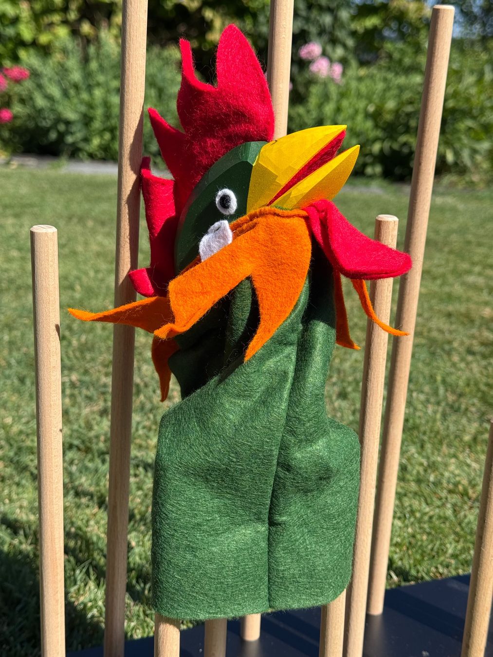 Statuette: NEU Handpuppe Hahn von Lotte Sivers – Nuovo (secondo la descrizione) da Zumikon venduto da Gerumjo 1