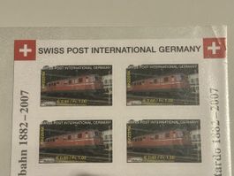 Verbotene Marken SWISS POST INTERNATIONAL im Viererblock