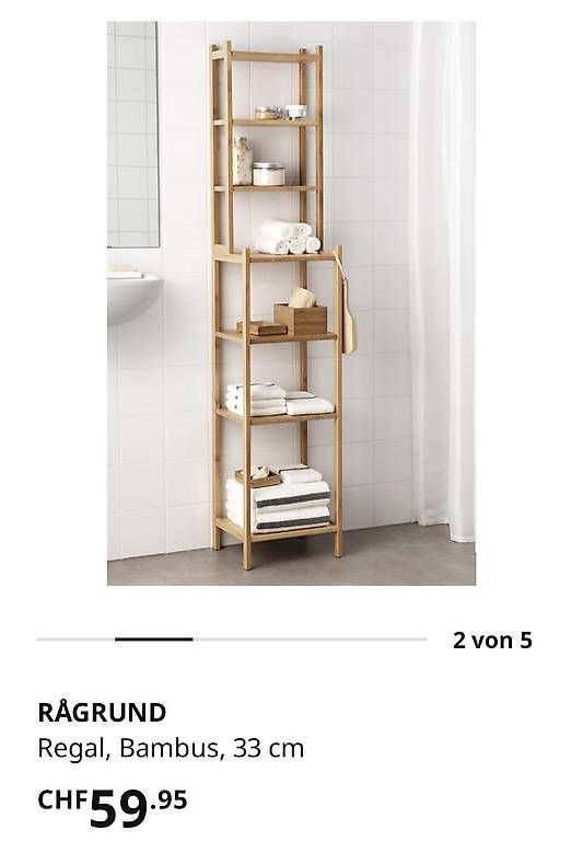 Scaffali: RAGRUND IKEA REGAL, BAMBUS – Usato da Hombrechtikon venduto da kso_8c5n