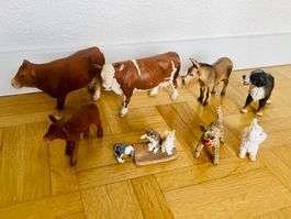 Schleich Kinder Spielzeug Bauernhof Tiere Set Gross