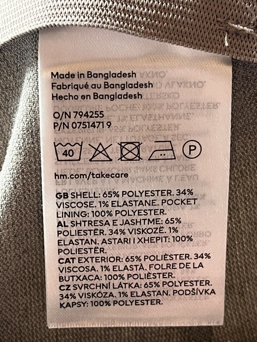 H&M Pantaloni: Pantalon H&M gris taille 38 – Nuovo (secondo la descrizione) da Savièse venduto da Vaudan88 5