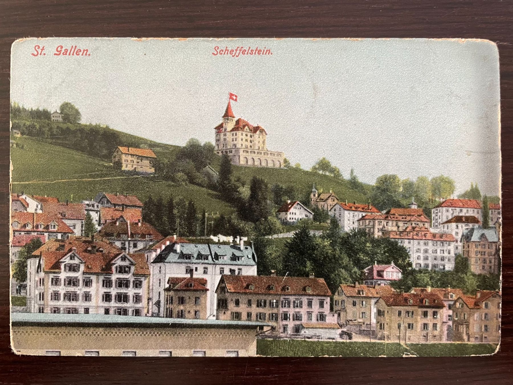 Cartoline postali: ST. GALLEN Scheffelstein, 3 Ansichtskarten – Usato da Wald ZH venduto da TLILEF 3