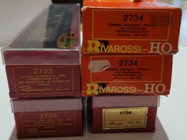 Lot de 5 wagons Pullman Pennsylvania HO Varrossi Oldtimer
